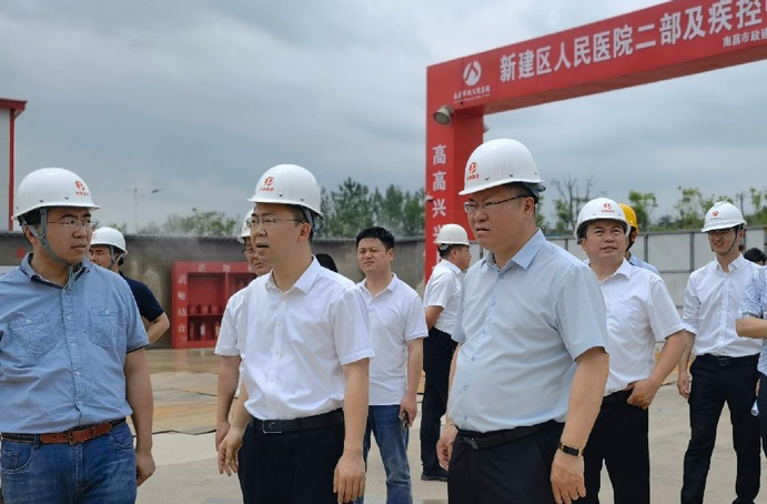 新建區(qū)委常委、常務副區(qū)長賈中強到新建區(qū)職業(yè)技術(shù)學校新校區(qū)建設項目、新建區(qū)人民醫(yī)院二部及疾控中心項目調(diào)研